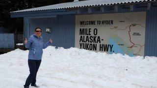 Panneau Welcome to Hyder