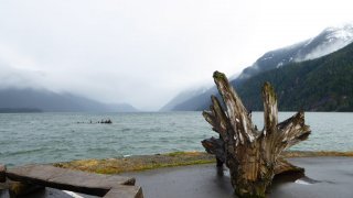 Vue Lac à Hyder